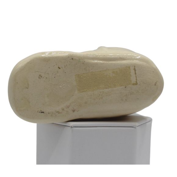 Vintage Ceramic Light Yellow Baby Shoe Succulent Planter Small Vase Keepsake - Picture 4 of 6